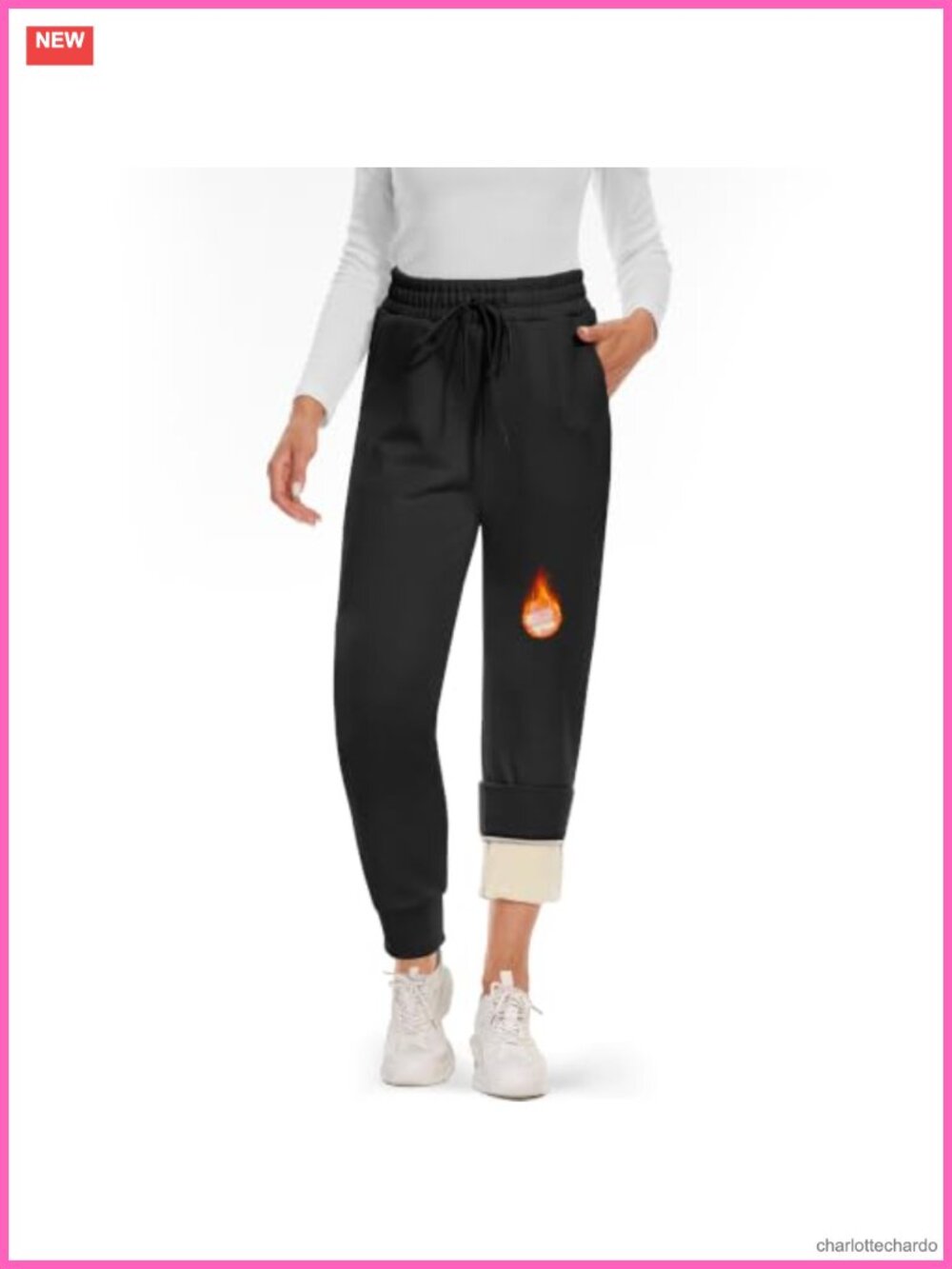 Fleece Lined Thermal Joggers Sweatpants Sherpa Winter Warm Pants
